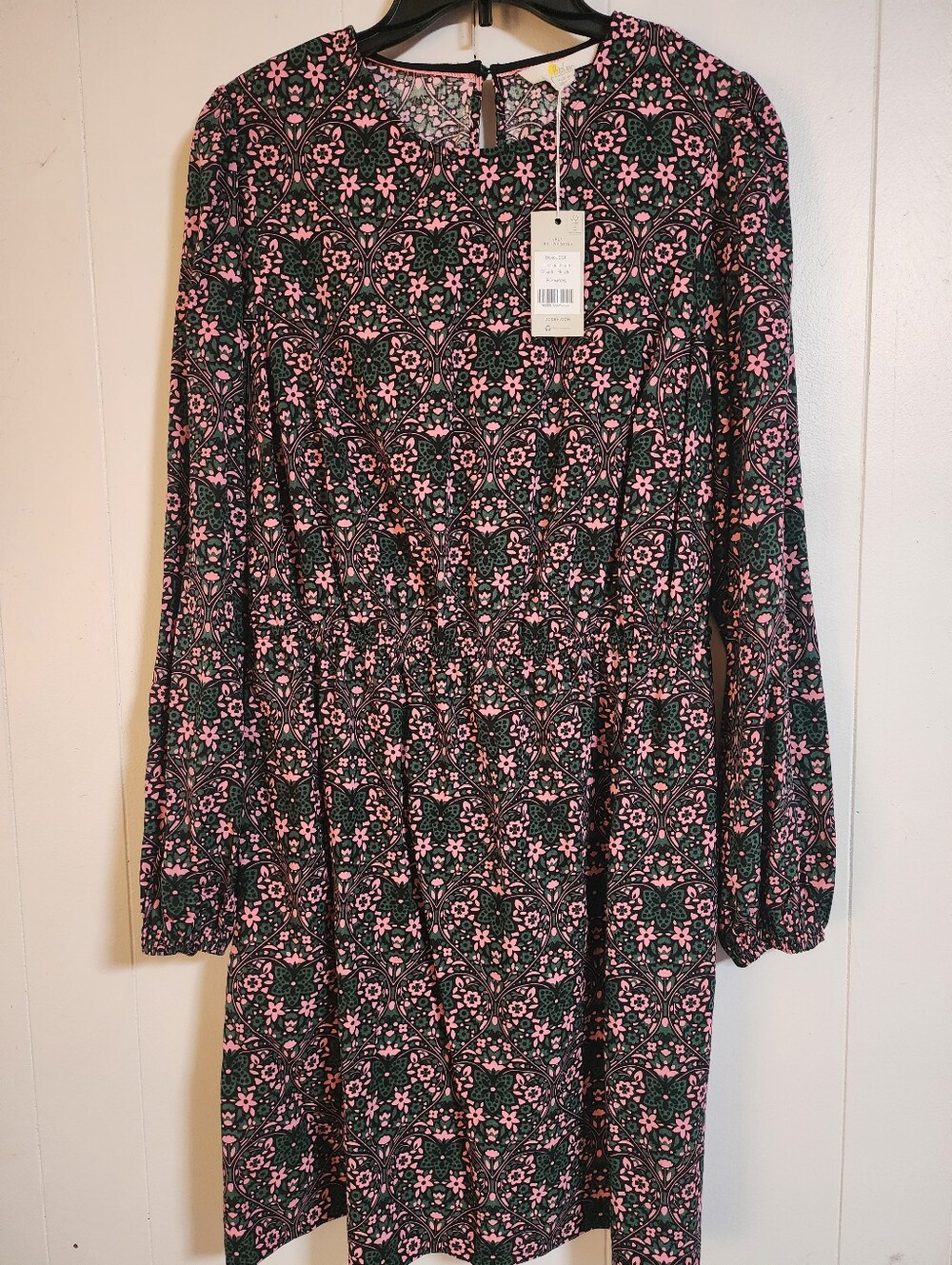 ✨️NWT✨️ Boden Great British Style Floral Dress, Green & Pink, Size 10, $110 MSRP